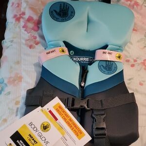 Body Glove Kids Life Jacket - Light Blue and Dark Blue